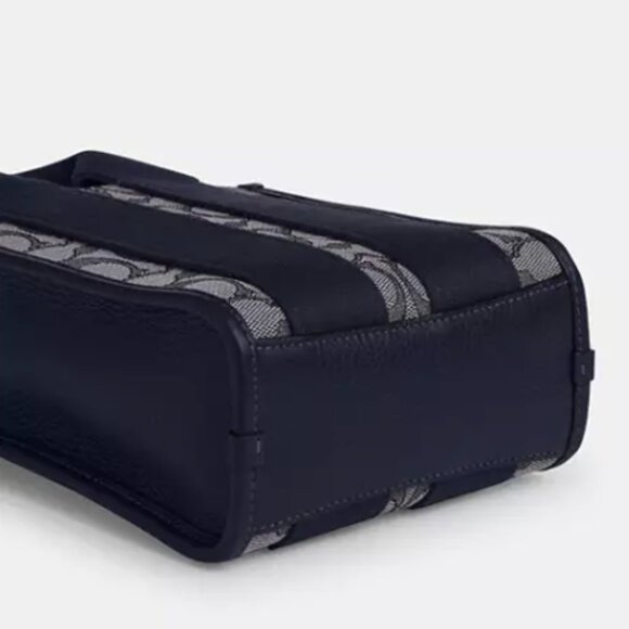 Coach Smith Mini Tote Bag In Signature Jacquard NWT - Picture 6 of 7